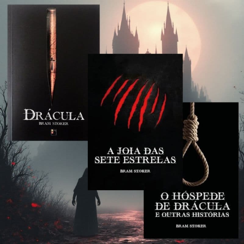 Kit Bram Stoker - Drácula, O hóspede de Drácula e A jóia das sete estrelas - 3 Livros