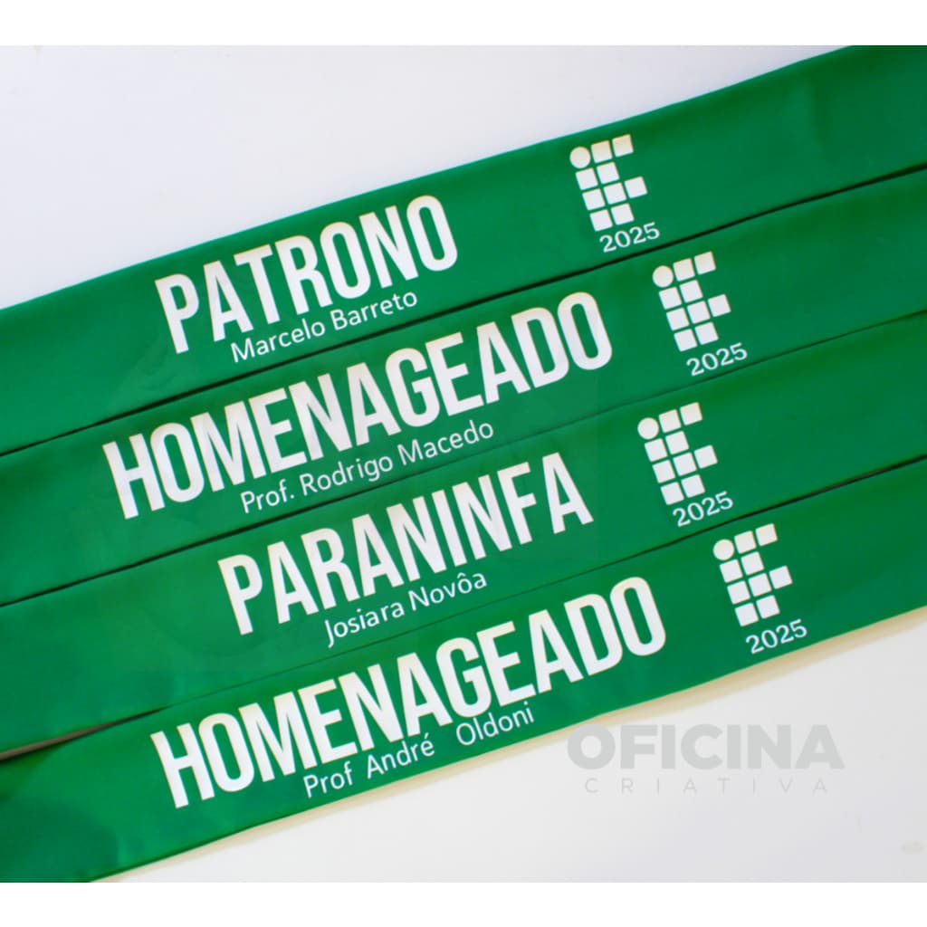 Faixa personalizada Miss Homenagem Formatura Evento  Noiva Despedida de solteiro Professor Paraninfo premiação