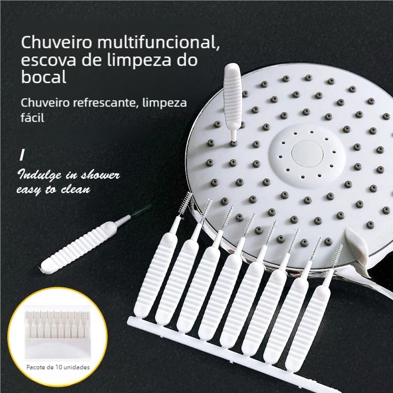 Kit 50 Escova Desentope Chuveiro Mini Limpador Celular Multifuncional