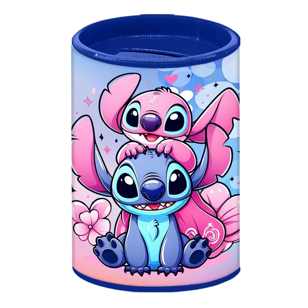 Cofrinho Personalizado do Stitch e Angel PROMOÇÃO Cofre Lilo Stitch Lembrancinha Festa Cofrinhos