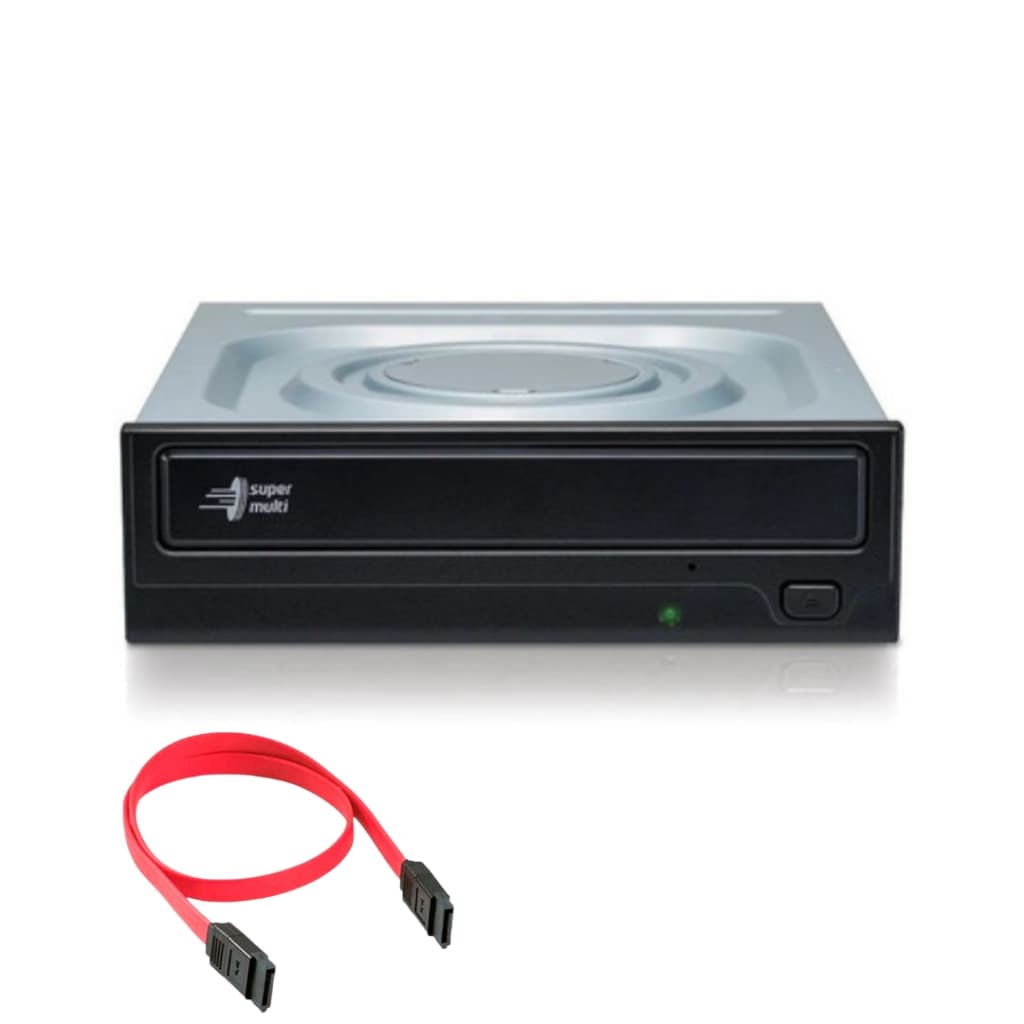 Gravador e Leitor de DVD/CD Interno Sata Preto Drive DVD-RW LG GH22NS40 – Recondicionado - 2.0 A / 2.5 A