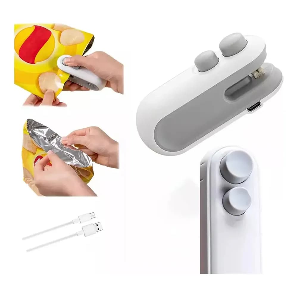 Mini máquina de selagem de plástico doméstica lanche à prova de umidade máquina de vedação de saco de plástico portátil