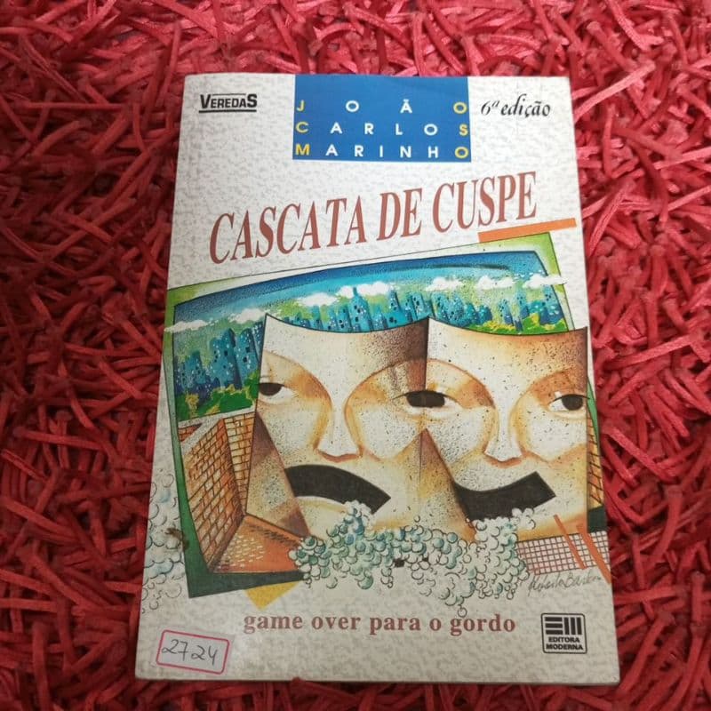 Cascata de cuspe Game over para o Gordo João Carlos Marinho Coleção Veredas (2724b)