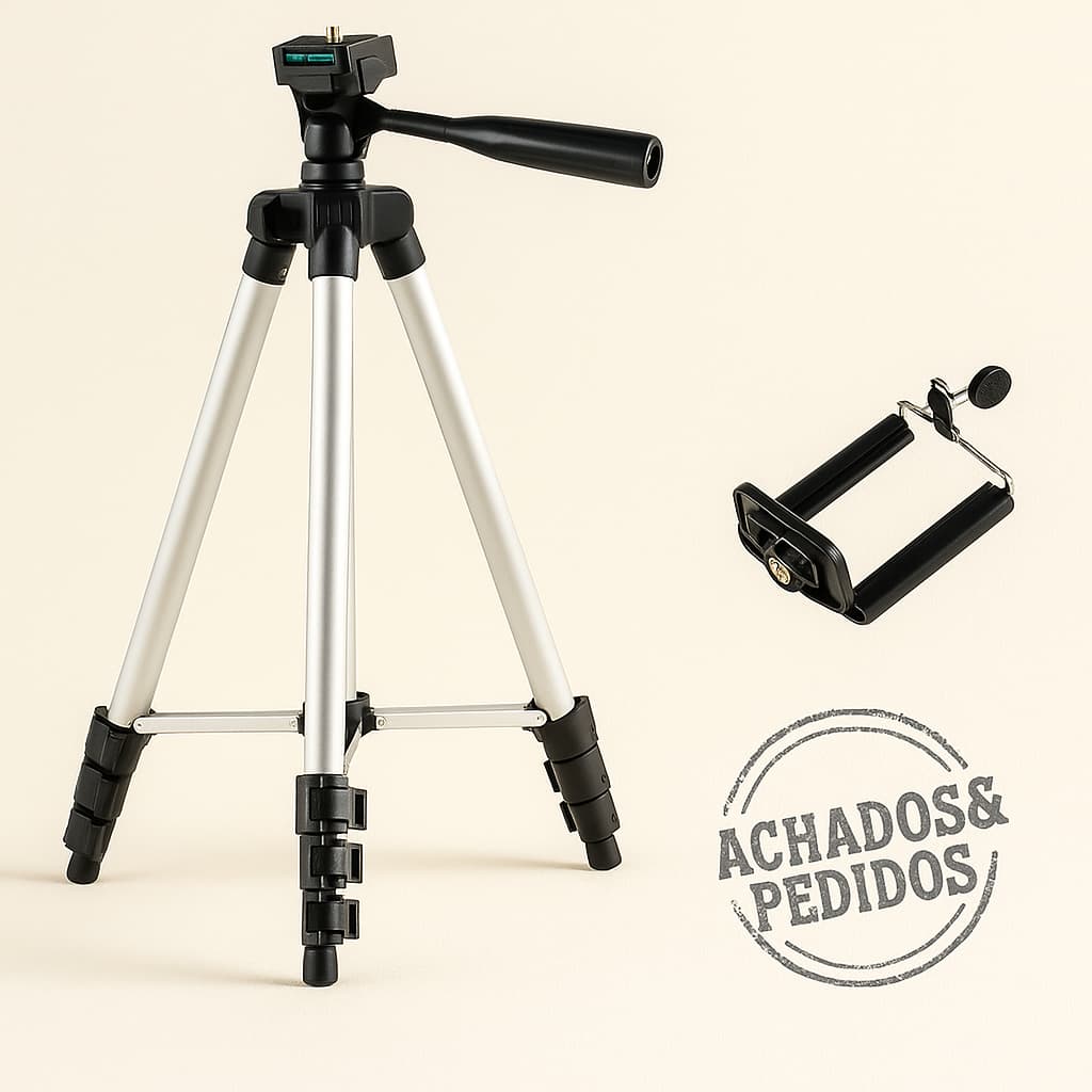 Tripé 1.05M Telescópico Profissional P/ Câmera/celular TriPod 3110