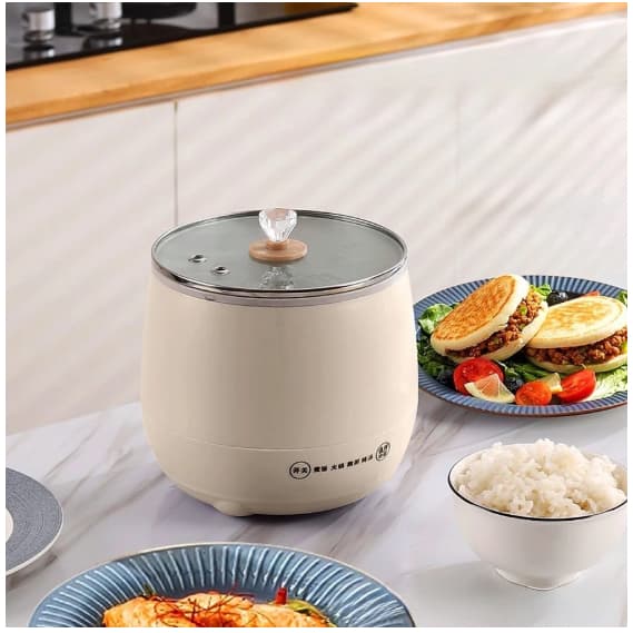 Mini Panela De Arroz Elétrica Cerâmica 350W 1,8 Litros 110V  PREMIUM VICCOLI