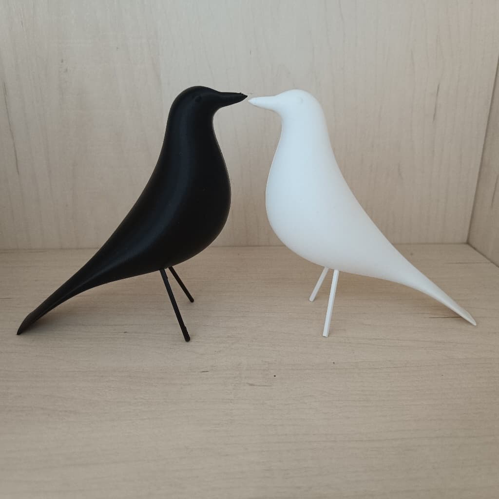 Conjunto 2 Esculturas decorativa Passarinhos Feito em impressora 3D