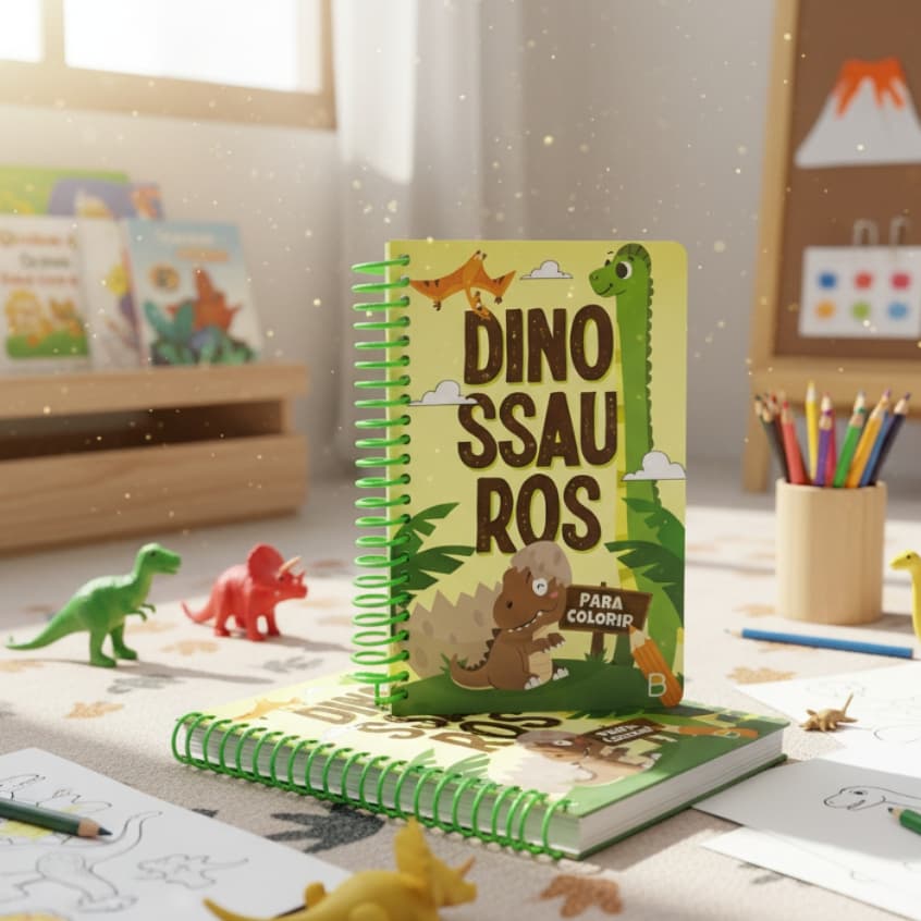365 Dinossauros Para Colorir / Edição Premium / Espiral