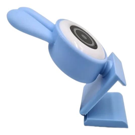 Webcam Microfone Orelinhas Led 480p 720p 1080p Azul