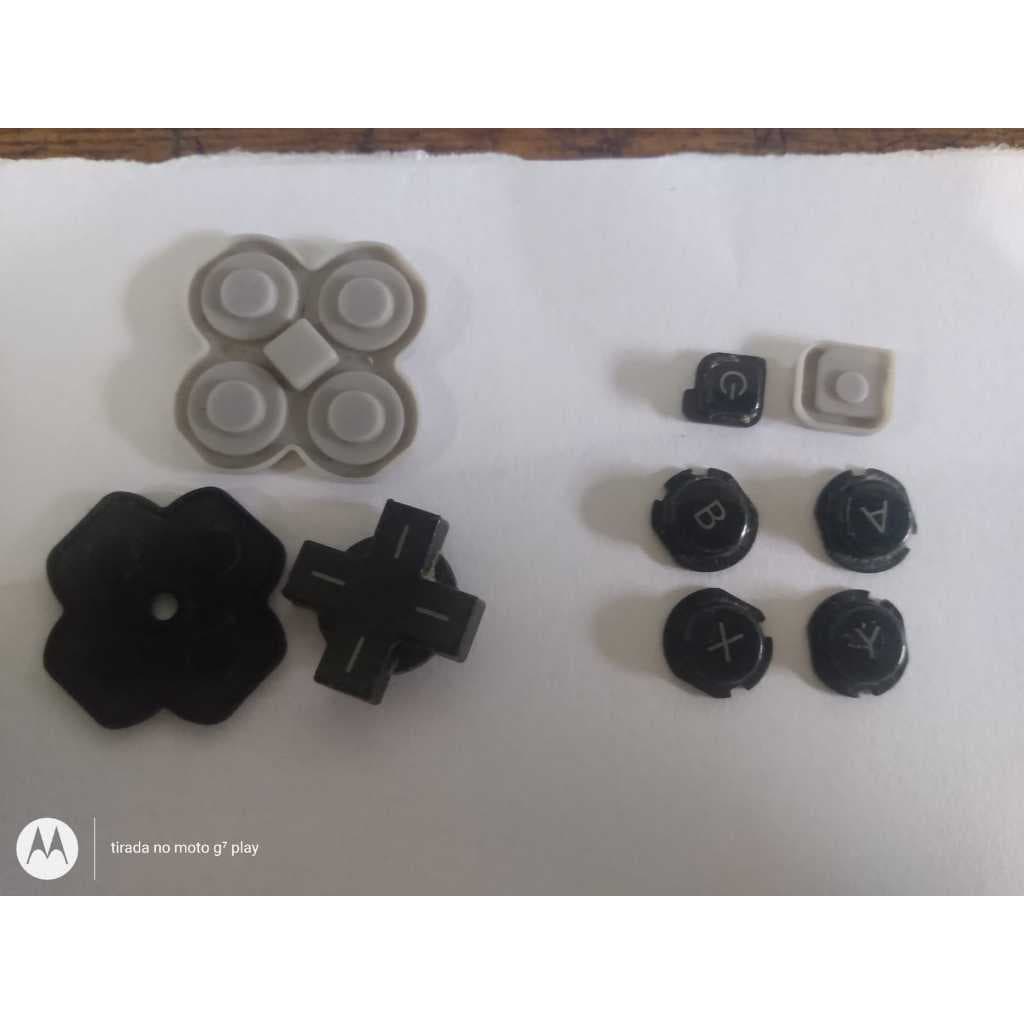 lote botoes fisico mini video game Nintendo 3ds usado bom estado