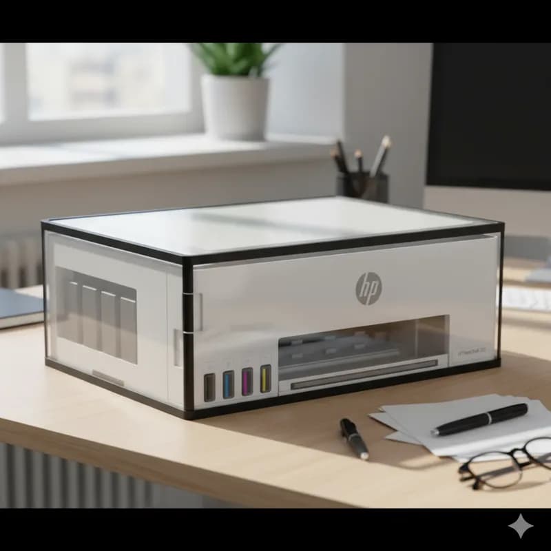 Capa Para Impressora Hp Smart Tank 724 Impermeável Transparente