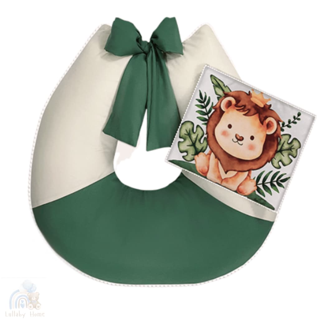 Almofada De Amamentaçao Bebe Menina Menino Maternidade Varias Cores Lisas Com Travesseiro