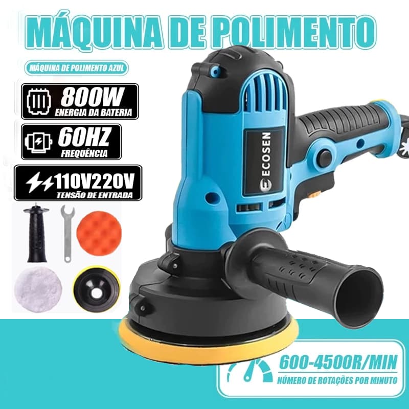 Lixadeira  Multi Funçoes 800W 6 Velocidades Completa - Politriz Polidor 220V 60HI4500R/MIN