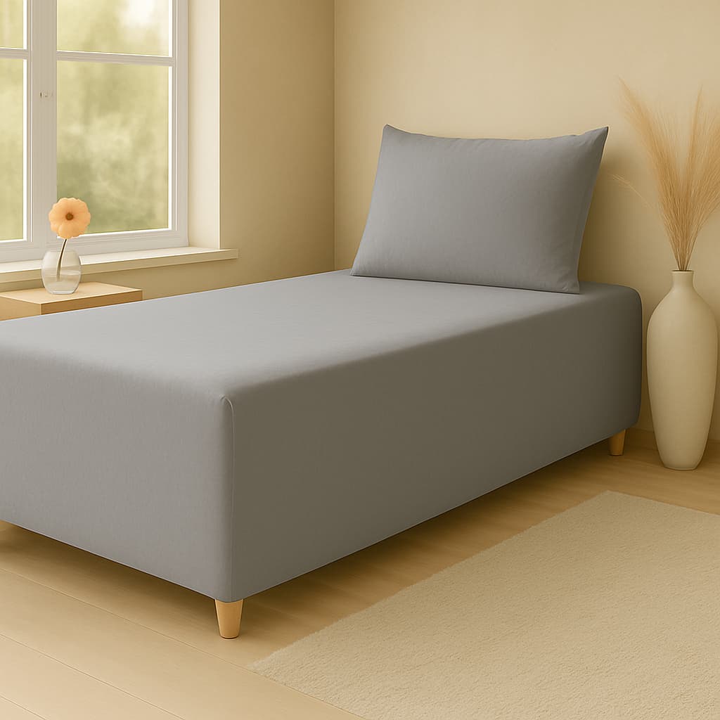 Capa Luva 2 peças Solteirão Luxo para Cama Box/Colchão Percal 400 Fios Toque Macio 50 x 1,10 x 2,00