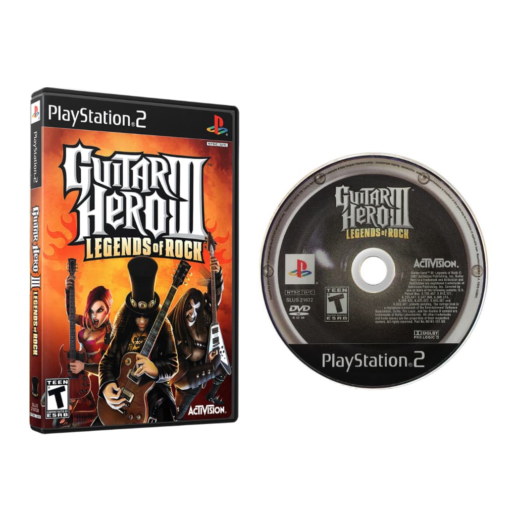 Jogo Guitar Hero III Legends of Rock Para PS2 Playstation 2