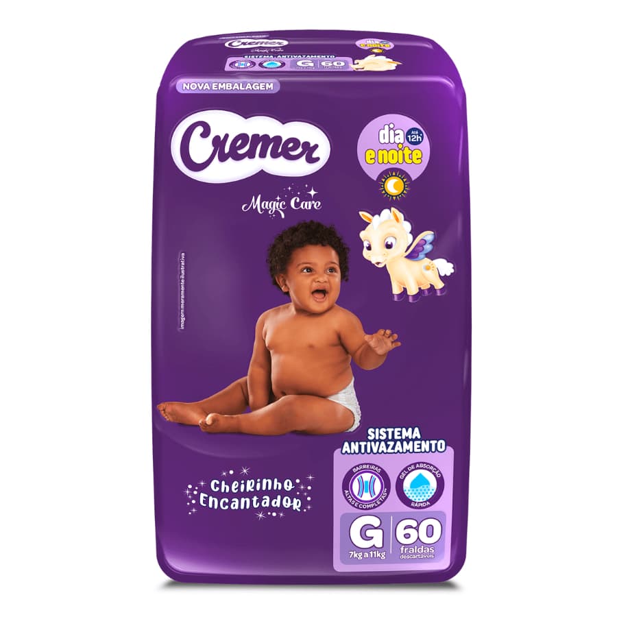 Fralda Cremer Hiper G 60 Unidades
