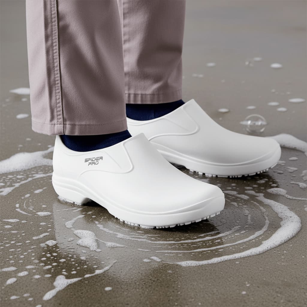 Sapato Antiderrapante Limpeza Cozinha Hospital Restaurante Posto Combustível Calçado Profissional