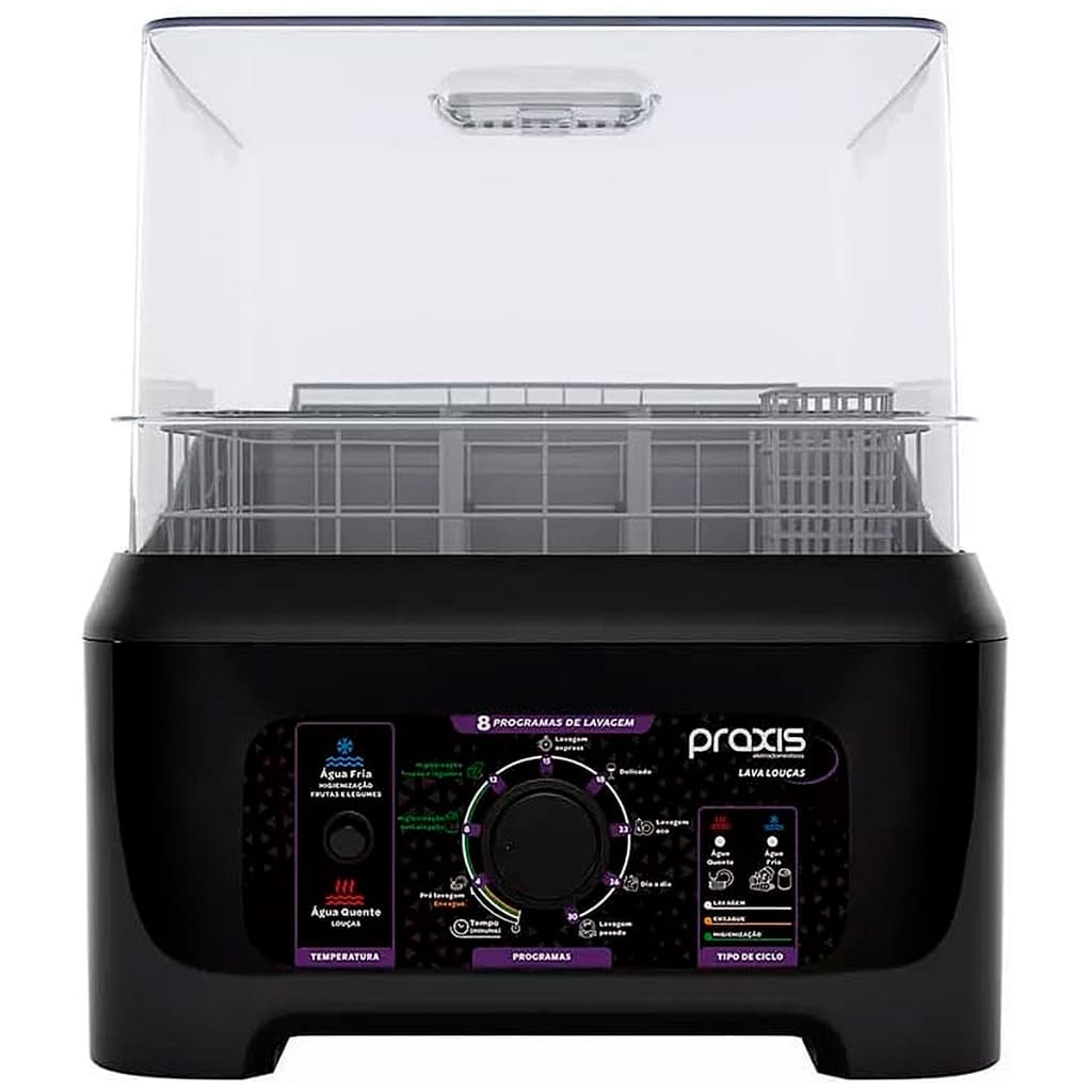 Lava Louças Praxis Portátil LLPP Semi-Automática 127V Preto