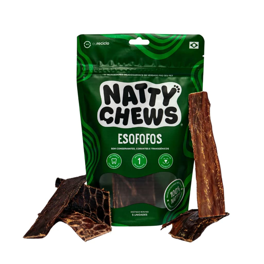 Natty Chews Esofofos Esôfago Bovina Desidratado 5 Unid