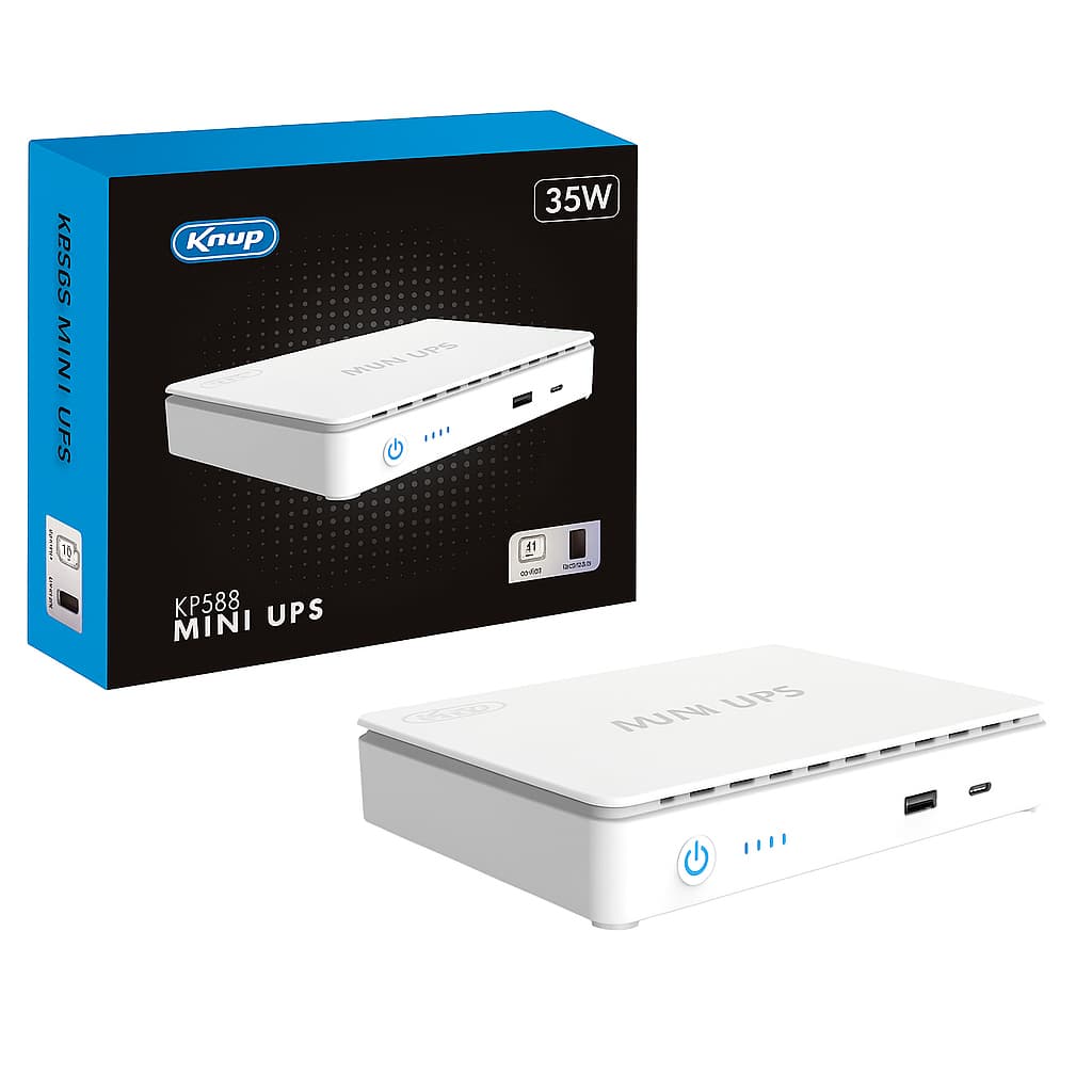 Mini Nobreak Ups 35w Usb Type-c Poe Roteador Wifi 5v Á 24v