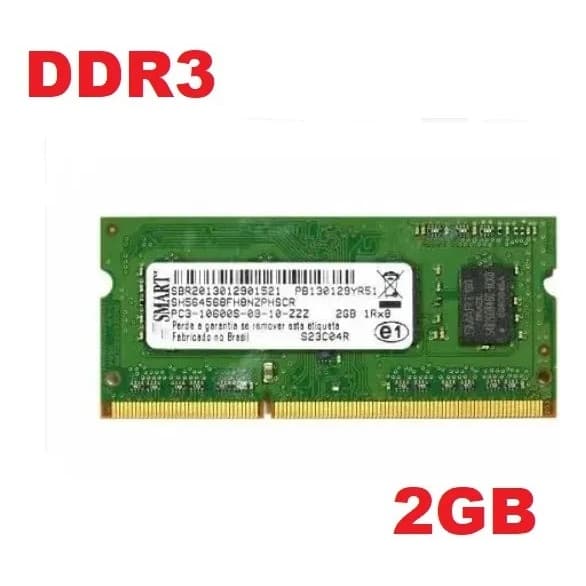 Memória RAM DDR3/DDR2 4GB/2GB Frequência e Marcas Variada para Notebook