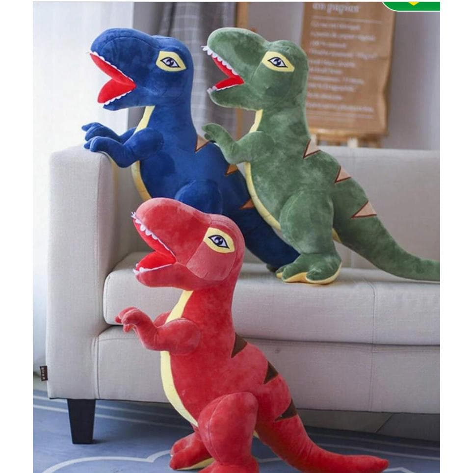Brinquedo de Pelúcia Dinossauro REX Bicho de Pelúcia Grande Macio e Super Fofo para Crianças