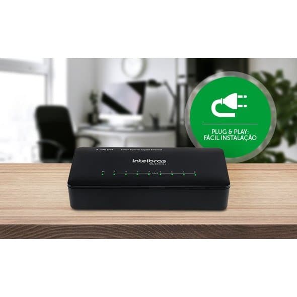 Switch Intelbras Sf 800 Q+ 10/100 Mbps