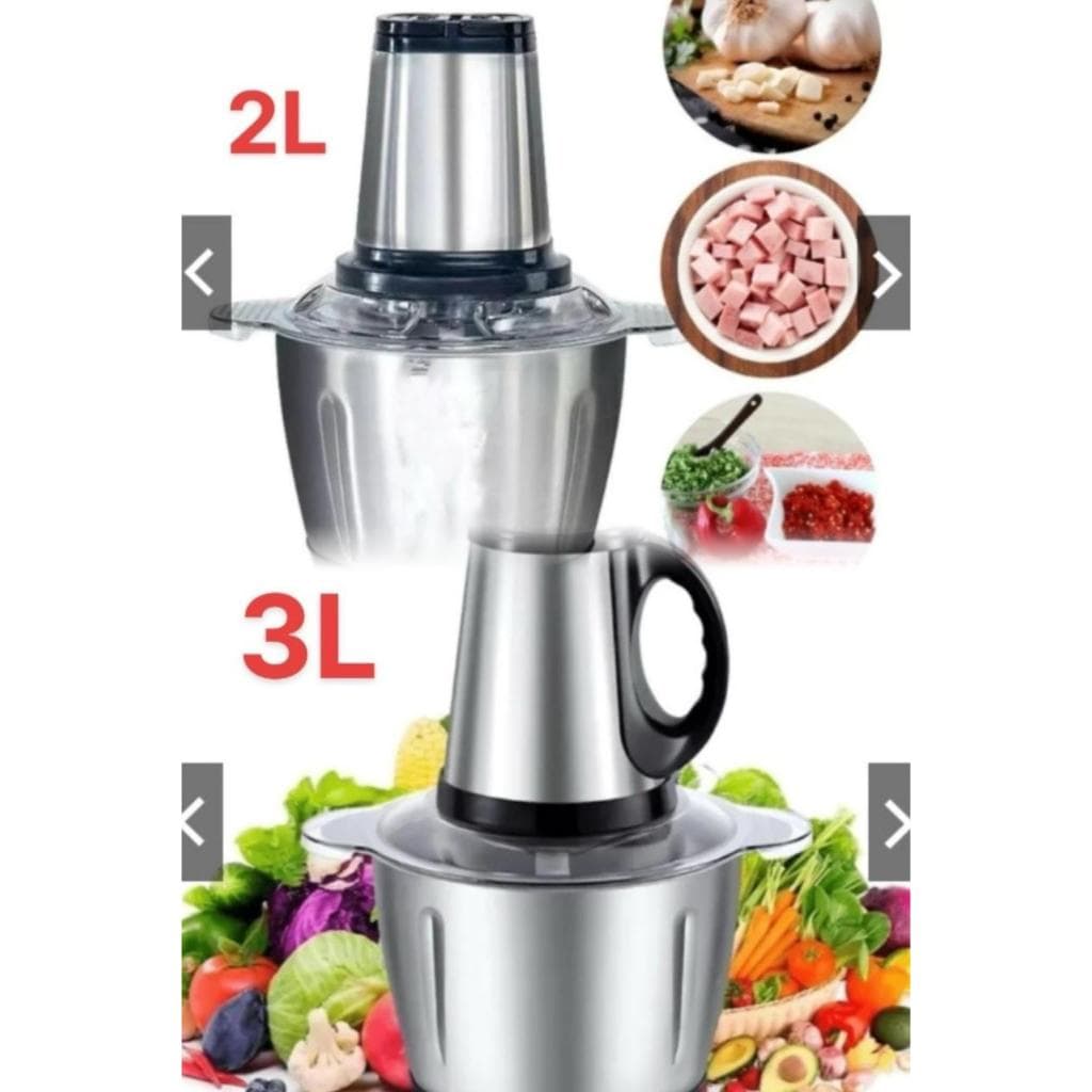 2L ou 3L Picador De Alimentos Moedor De Carne Mixer Elétrica Processador Cozinha 110v- 220v-NO BRASIL