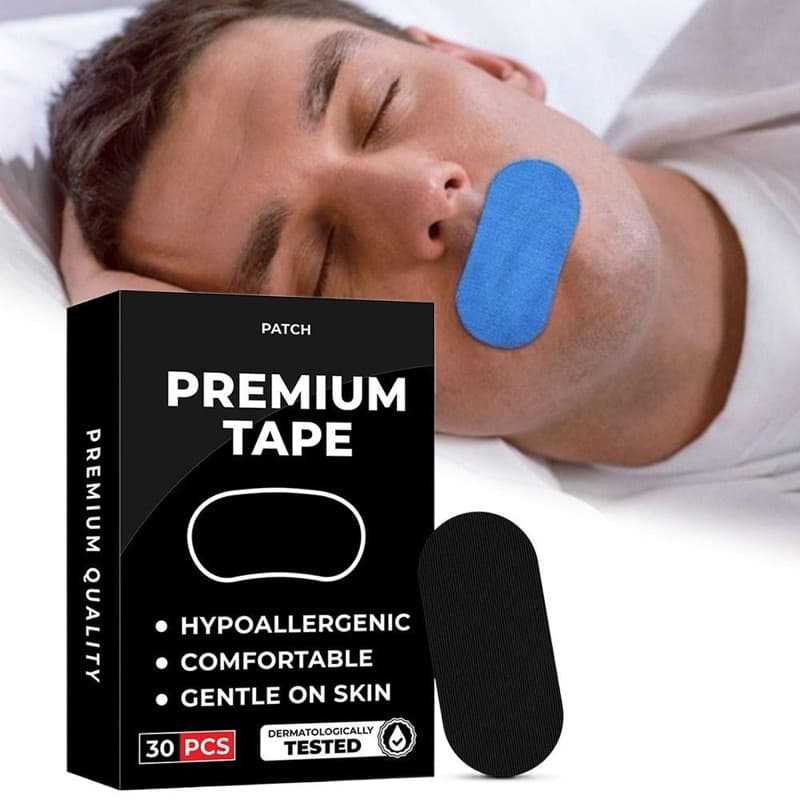 Fita Premium para Boca Dormir | 30 Unidades | Hipoalergênica, Confortável e Suave na Pele