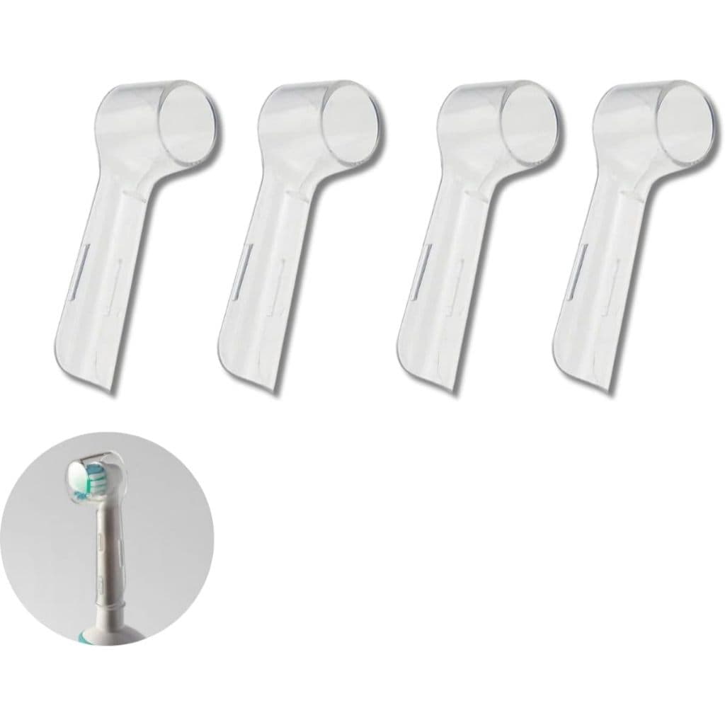 Kit 4 Capas Protetoras Para Escova Elétrica Oral B Braun Tampa Higiene Bucal Portátil Viagem