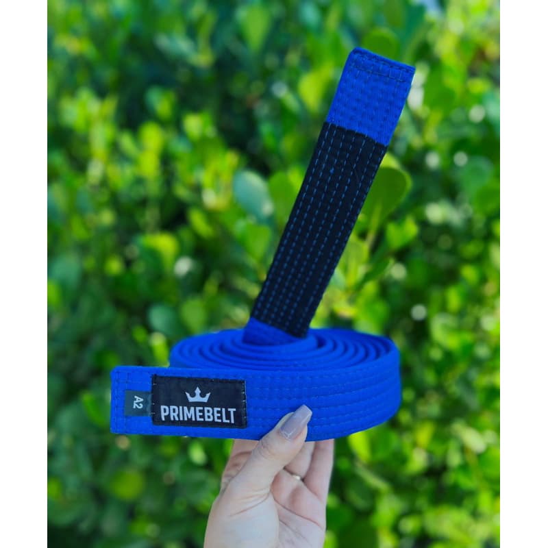 FAIXA JIU JITSU AZUL ADULTO RIGIDA 7 COSTURAS