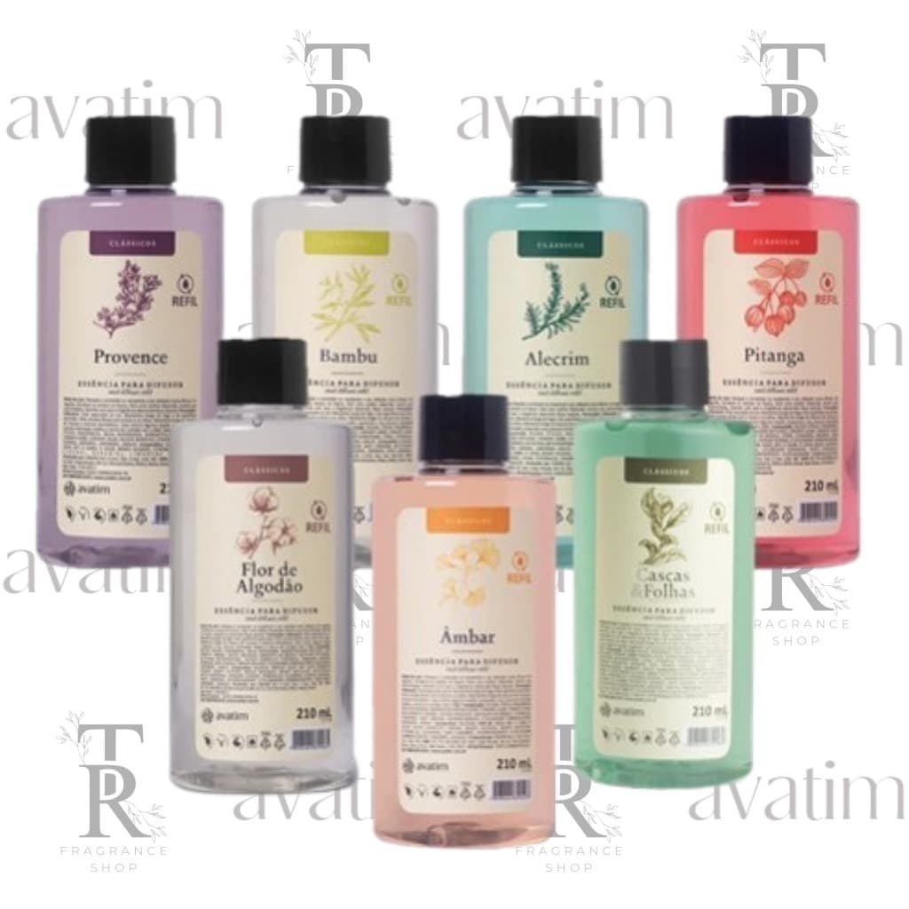 Essência para Difusor de Varetas  210ml (Clássicos) - Avatim