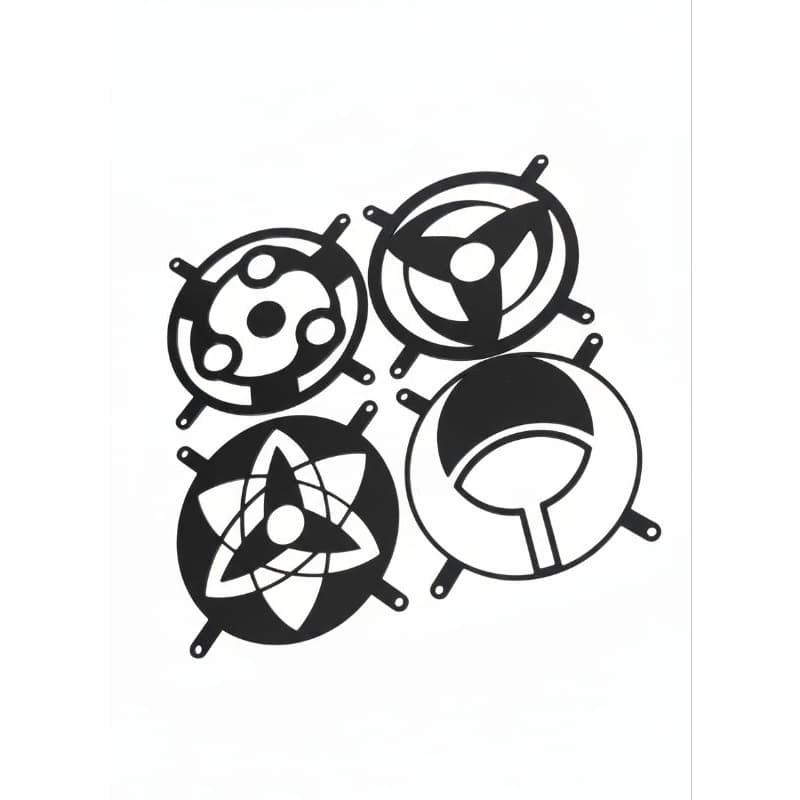 Grades Protetoras de Cooler 120mm - Estilo Sharigan Naruto.