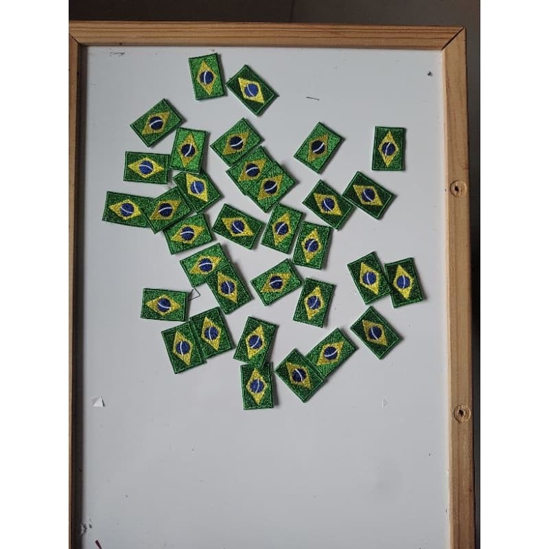 PATCH BORDADO TERMOCOLANTE-BANDEIRA DO BRASIL