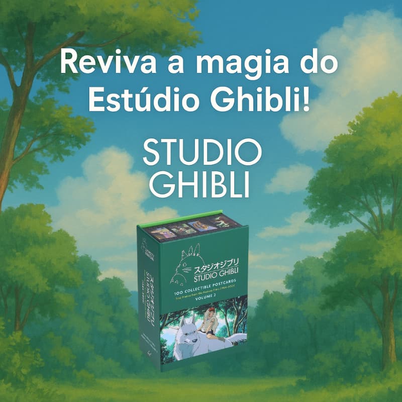 Studio Ghibli : 100 Cartões Postais Colecionáveis Volume 2 : (1984 – 2023)