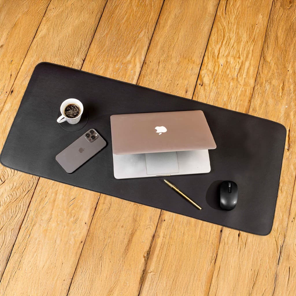 Mouse Pad Desk Pad Grande Eddias Escritório Ergonômico Mesa 90x40cm 70x30 Em Couro Ecológico Office