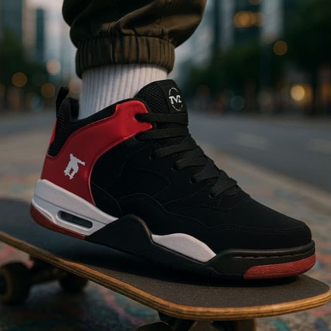 Tenis masculino botinha 4 conforto basquete