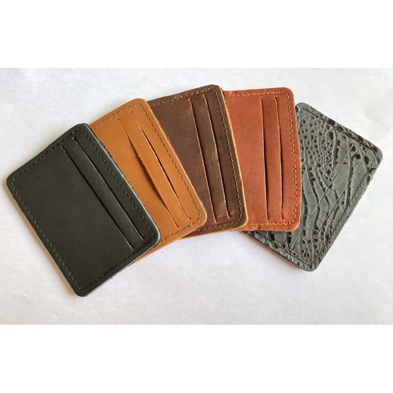 Kit porta cartão slim 50 e 100 couro legítimo ideal para lembrancinha, mimo