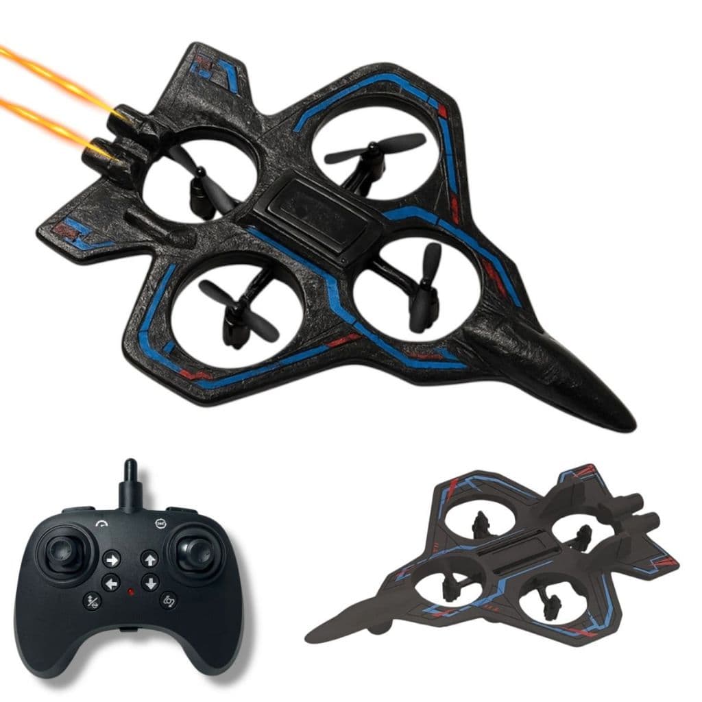 Drone Avião Espacial com Controle Remoto Diversão nas Alturas Presente Recarregável