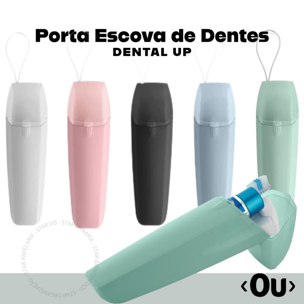 Porta Escova De Dente Dental UP <Ou> Case para Escovas de Dente e Creme Dental para Viagem Dia a Dia