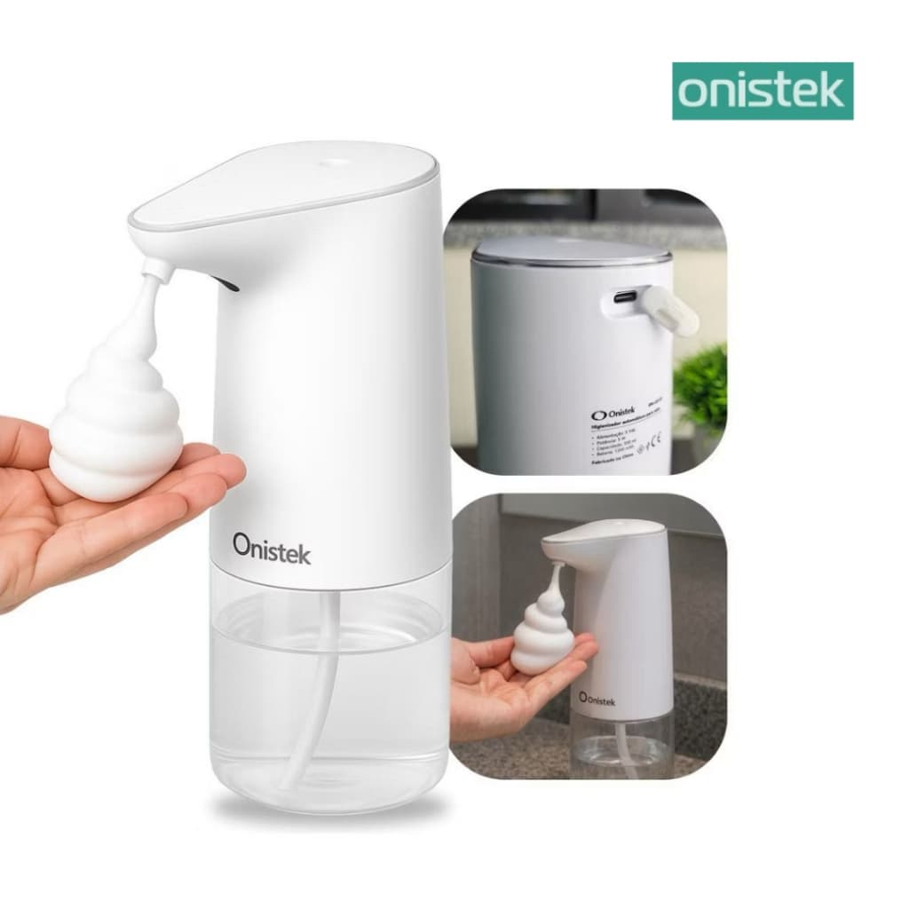 Dispenser de Sabão Automático com Sensor Detecção Infravermelho Recarregável USB UD-122