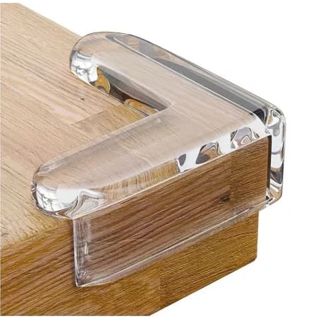 kit 8 Protetor De Quina Silicone Mesa Segurança Para Crianças E Bebes Proteção