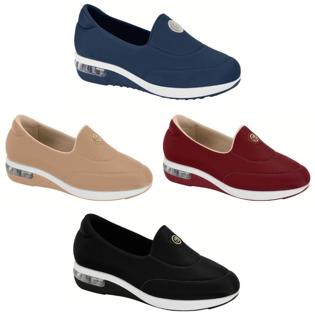 Tênis Feminino Modare Ultraconforto Ortopédico Esporão Amortecedor  Sem Cadarço Slip On