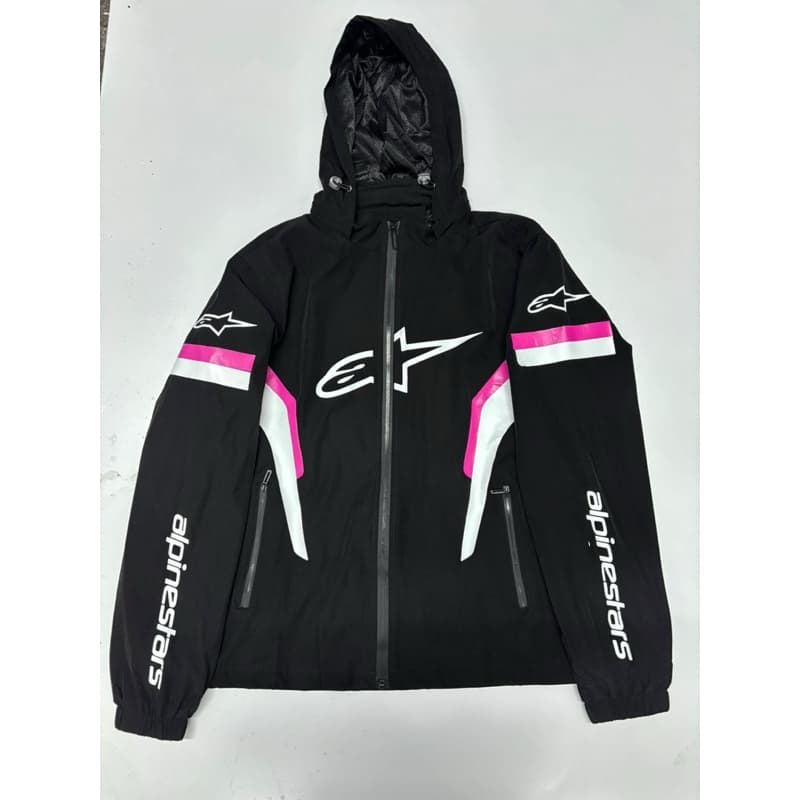 Corta vento impermeável- Unissex ( detalhe em rosa )