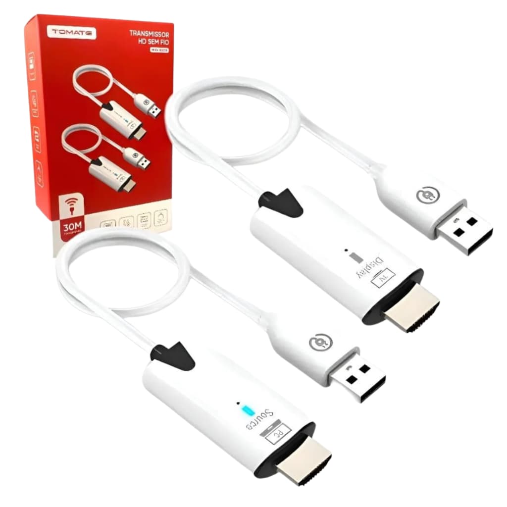Transmissor Extensor Receptor Hdmi 30m Wireless Full Hd 1080P 720P Tomate
