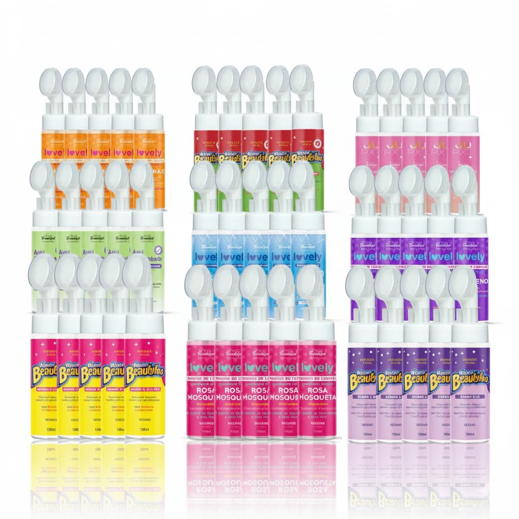 Kit 05 Sabonetes Mousse de Limpeza Facial Face Beautiful | Demaquila Revitaliza e Hidrata 150ml