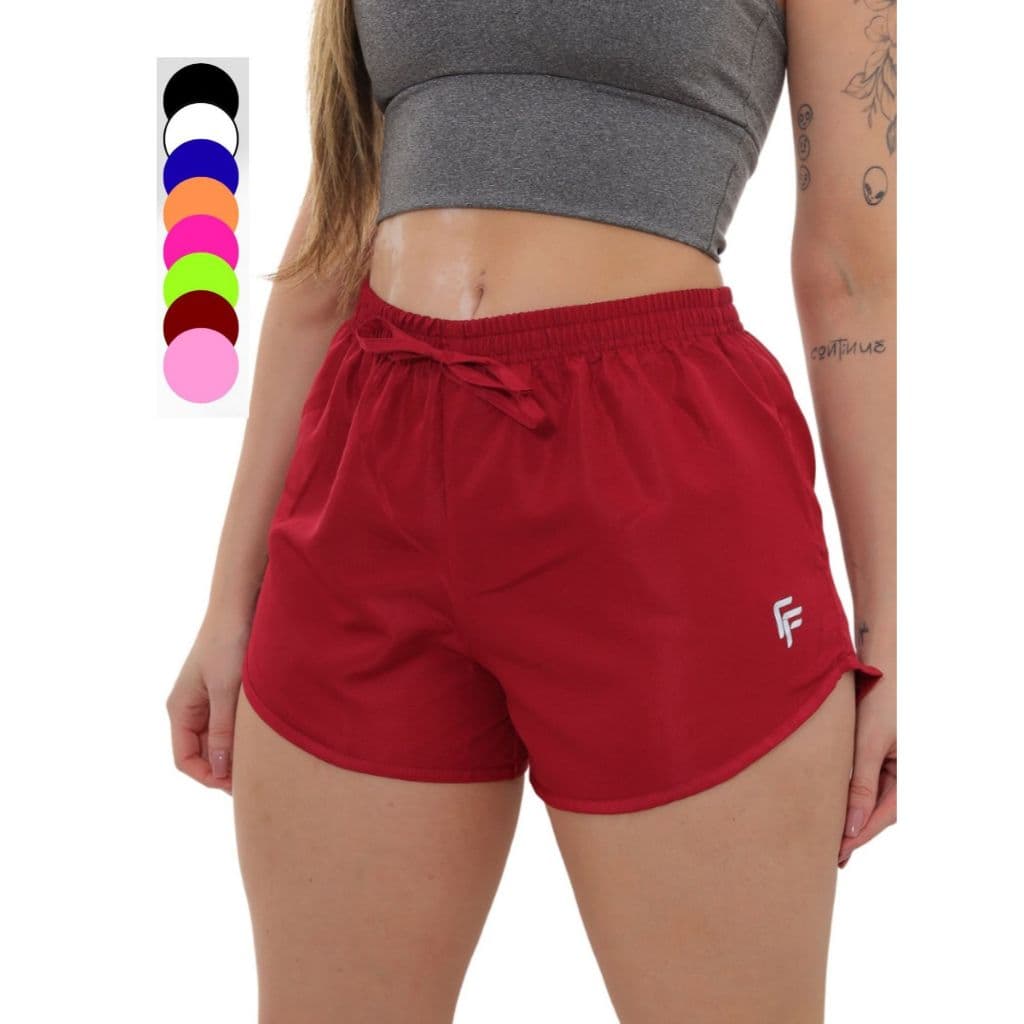 Shorts Tactel Feminino Moda Verão Praia Piscina Reveillon