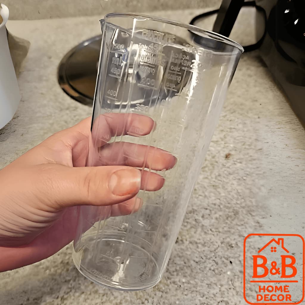 Copo Medidor Transparente 500ml – Ideal para Açúcar, Chocolate, Semolina e Mais