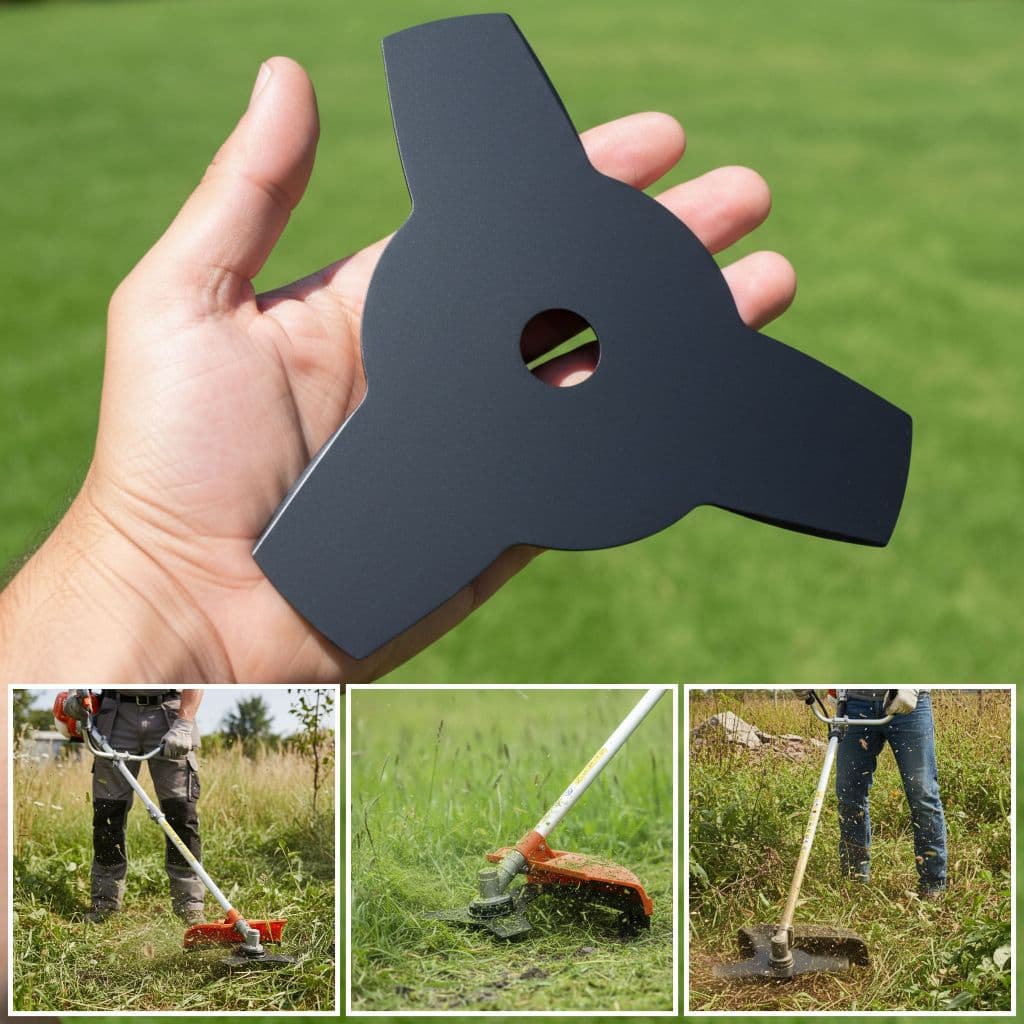 Lâmina 3 pontas para Roçadeira Gasolina diversas Marcas Stihl Toyama Vulcan Garthen Husqvarna