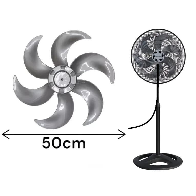 Hélice Para Ventilador Ventisol 50 Cm Original Prata