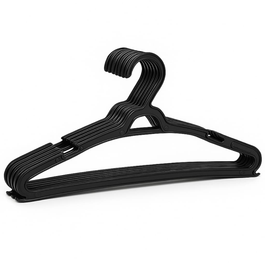 Cabide Adulto Preto Kit Cabides Reforçados Organizar Roupas Atacado Direto Fabrica Melhor Preço